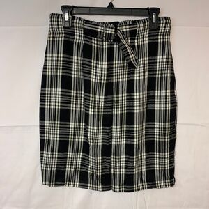 Ann Taylor Vintage Skirt Pencil 80s Plaid Classic Office Preppy  Work SZ 12